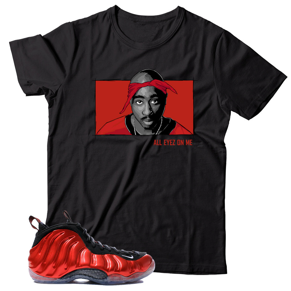 Nike Air Foamposite One Metallic Red shirt