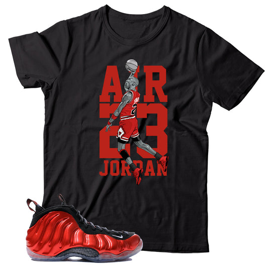 Foamposite Metallic Red shirt