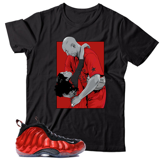 Foamposite Metallic Red shirt