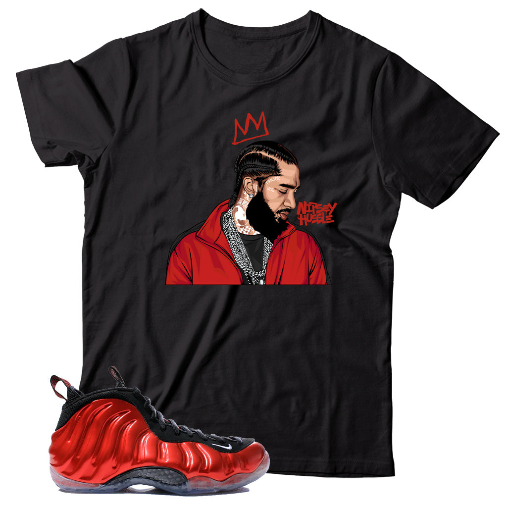 Foamposite Metallic Red shirt