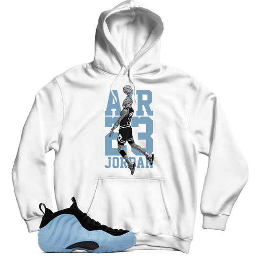 Air Foamposite Psychic Blue hoodie
