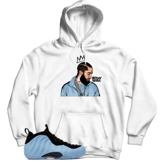 Air Foamposite Psychic Blue hoodie