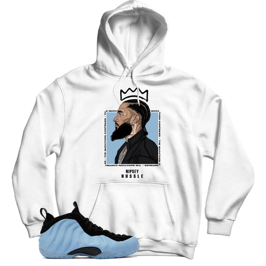 Air Foamposite Psychic Blue hoodie