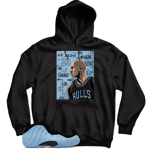 Air Foamposite Psychic Blue hoodie