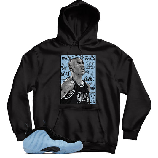 Air Foamposite Psychic Blue hoodie