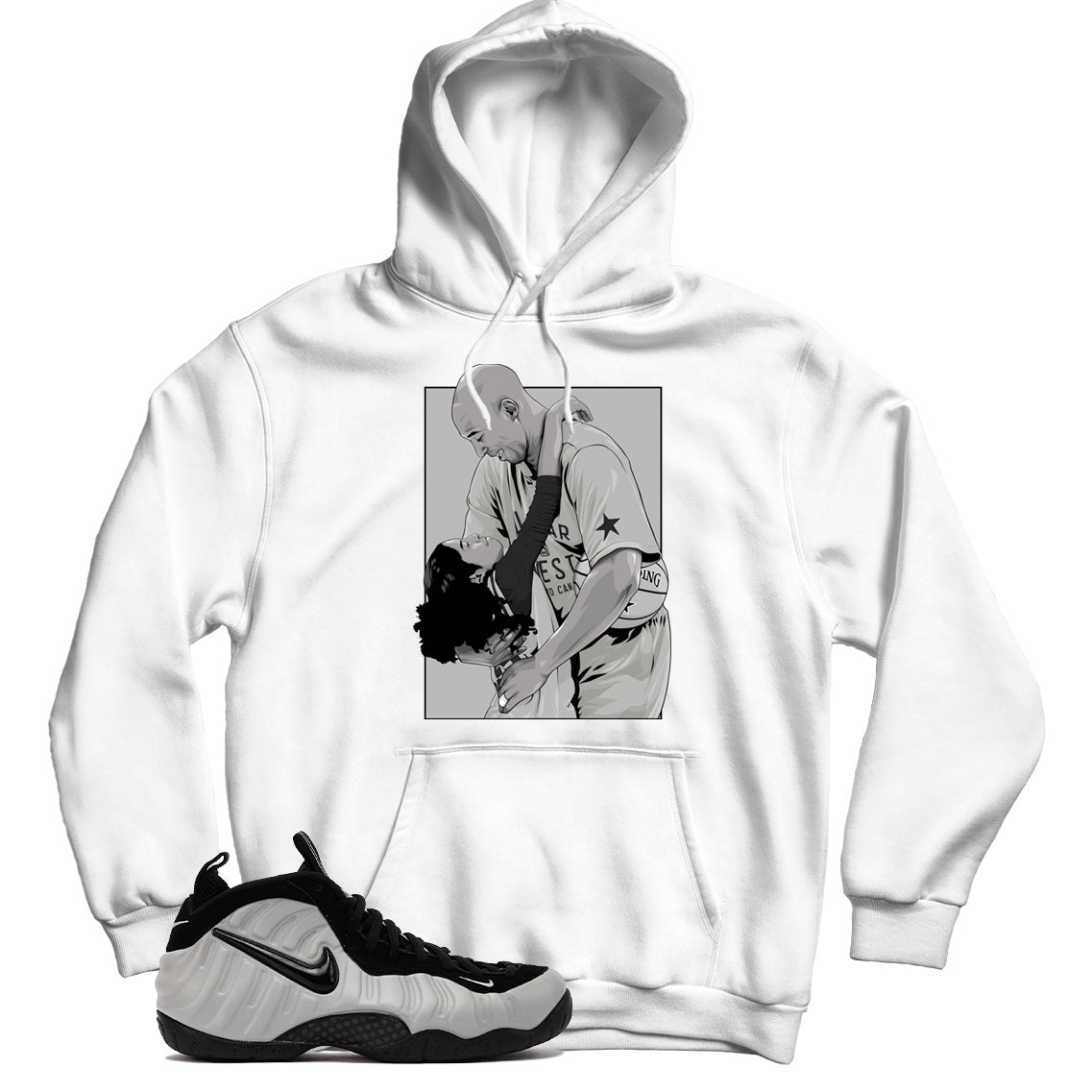 Foamposite Pro Wolf Grey hoodie