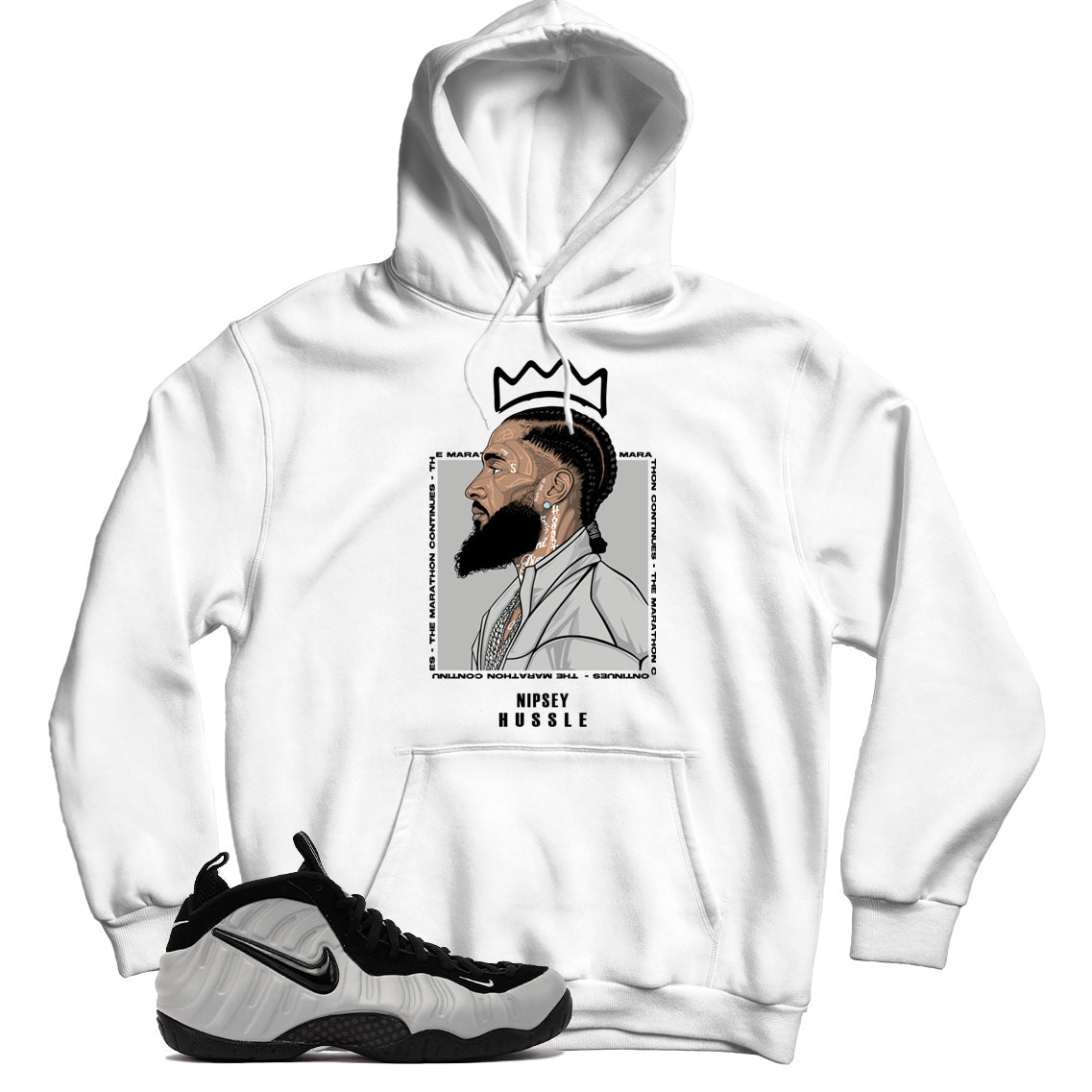 Foamposite Wolf Grey hoodie