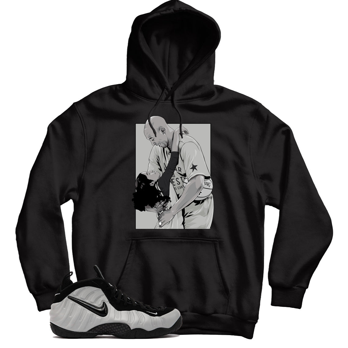 Foamposite Pro Wolf Grey hoodie