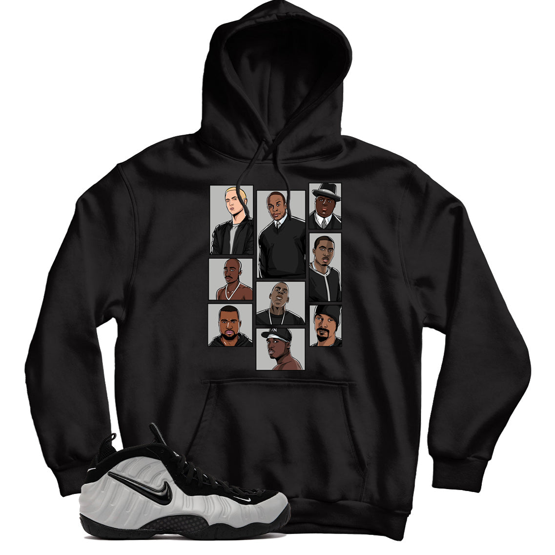 Foamposite Pro Wolf Grey hoodie