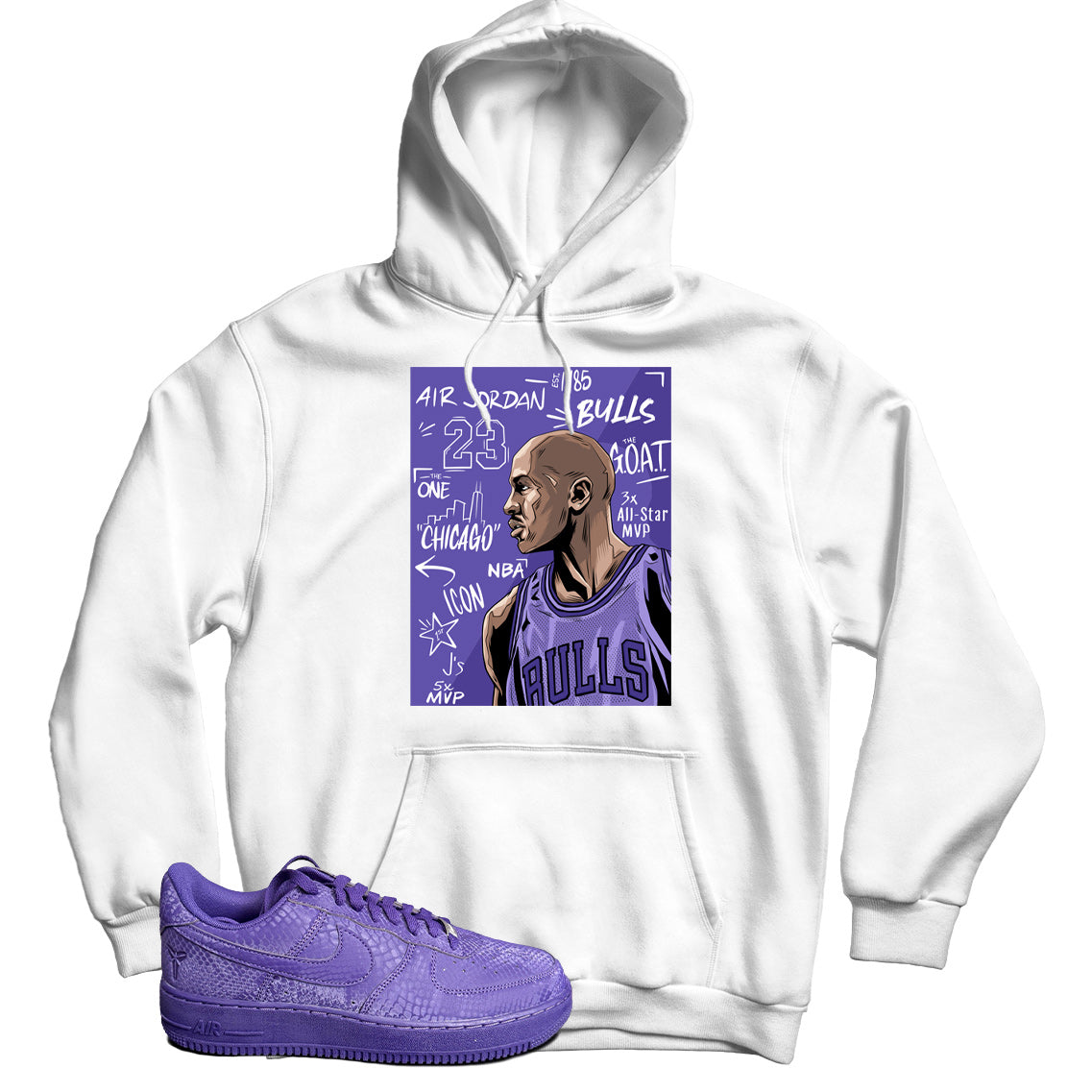 Air Force 1 Low Kobe Bryant Court Purple hoodie