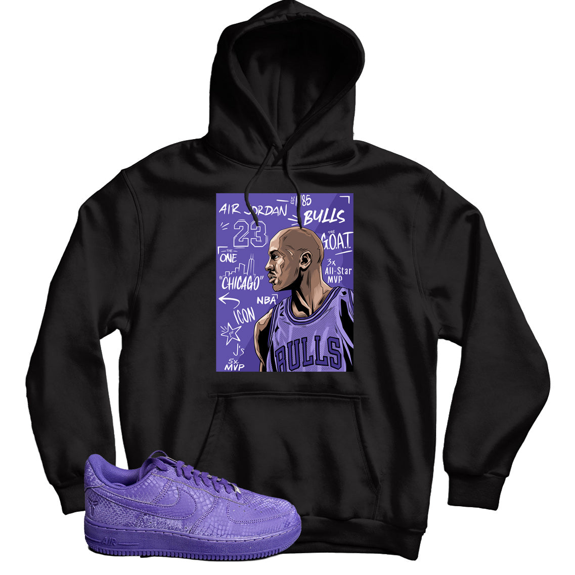 Air Force 1 Low Kobe Bryant Court Purple hoodie