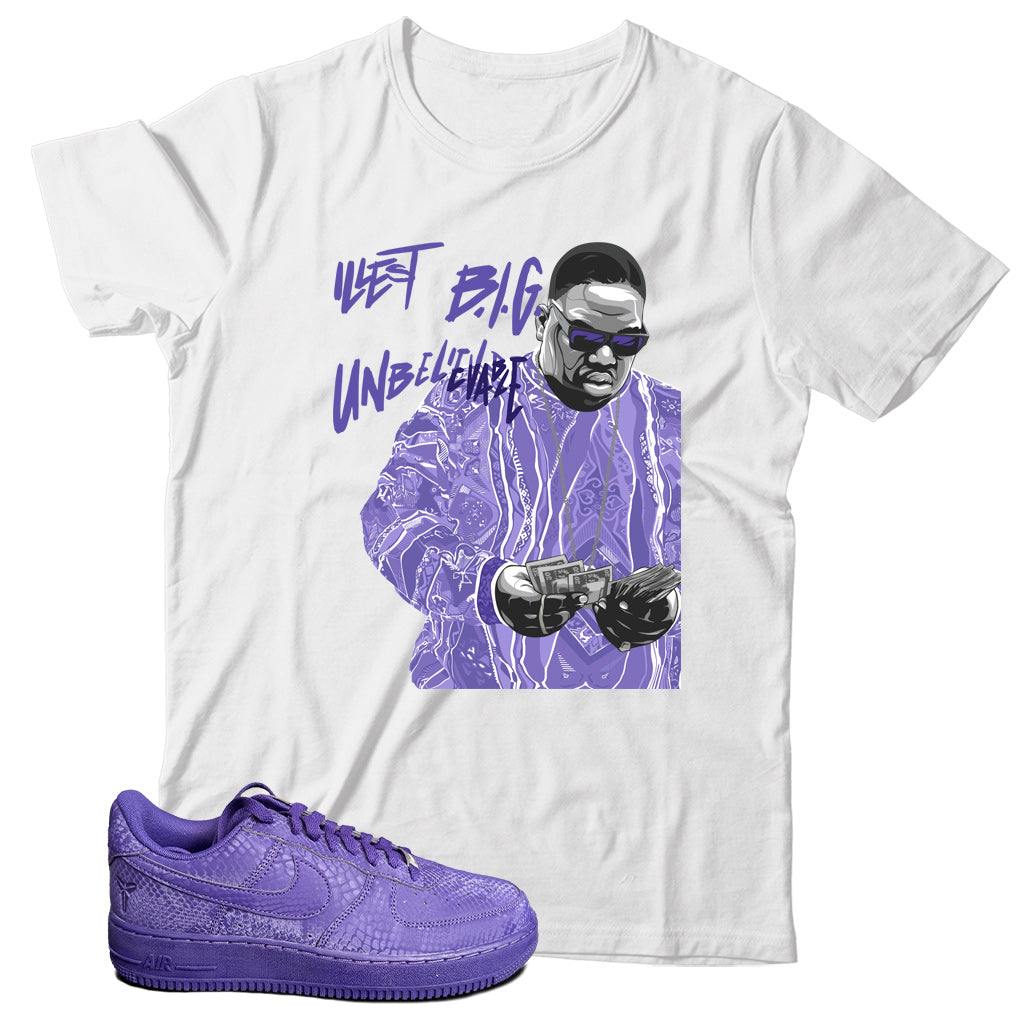 Air Force 1 Low Kobe Bryant Court Purple shirt