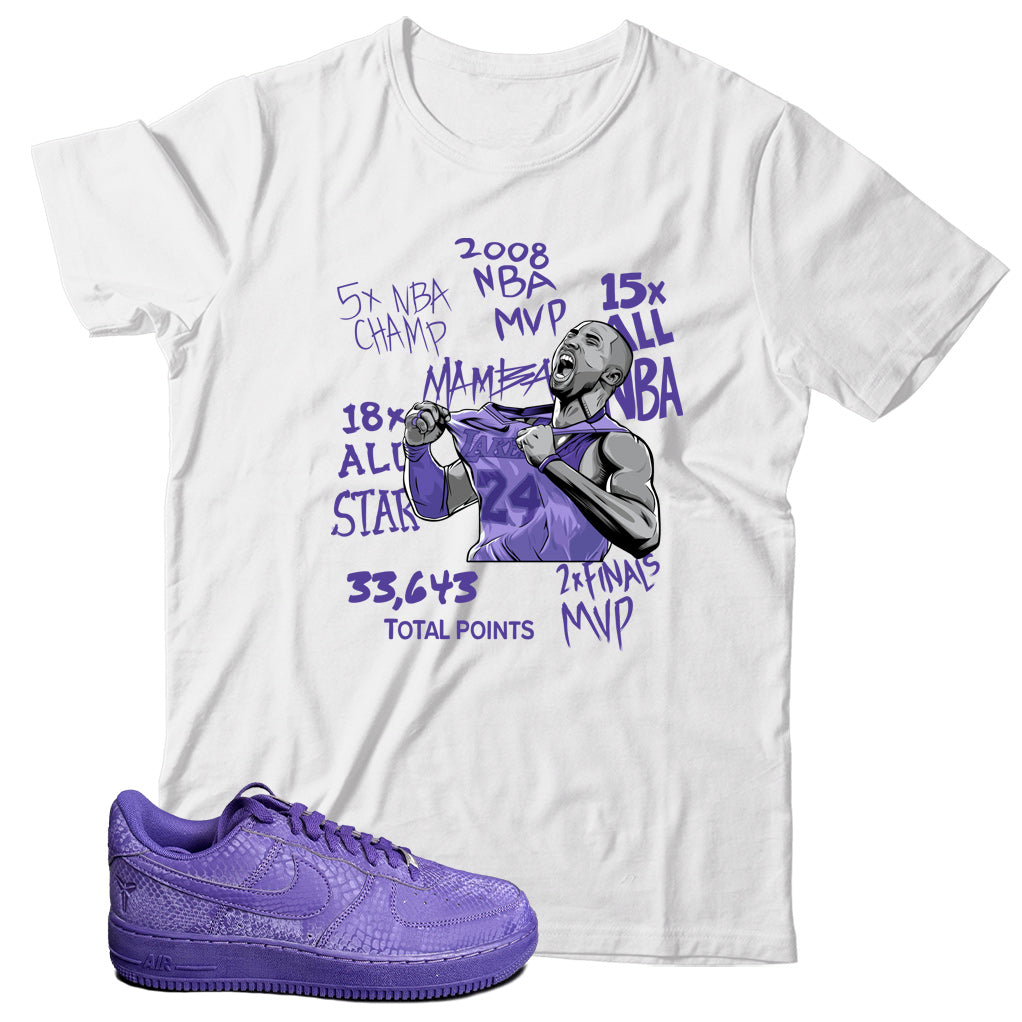Air Force 1 Low Kobe Bryant Court Purple shirt