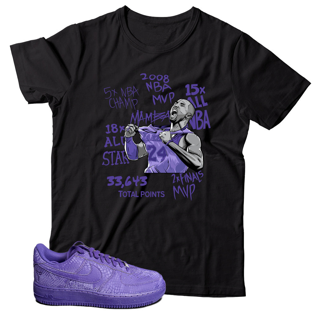 Air Force 1 Low Kobe Bryant Court Purple shirt