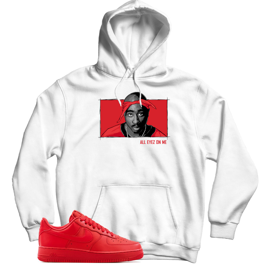 Hoodie Match Air Force 1 Low Triple Red