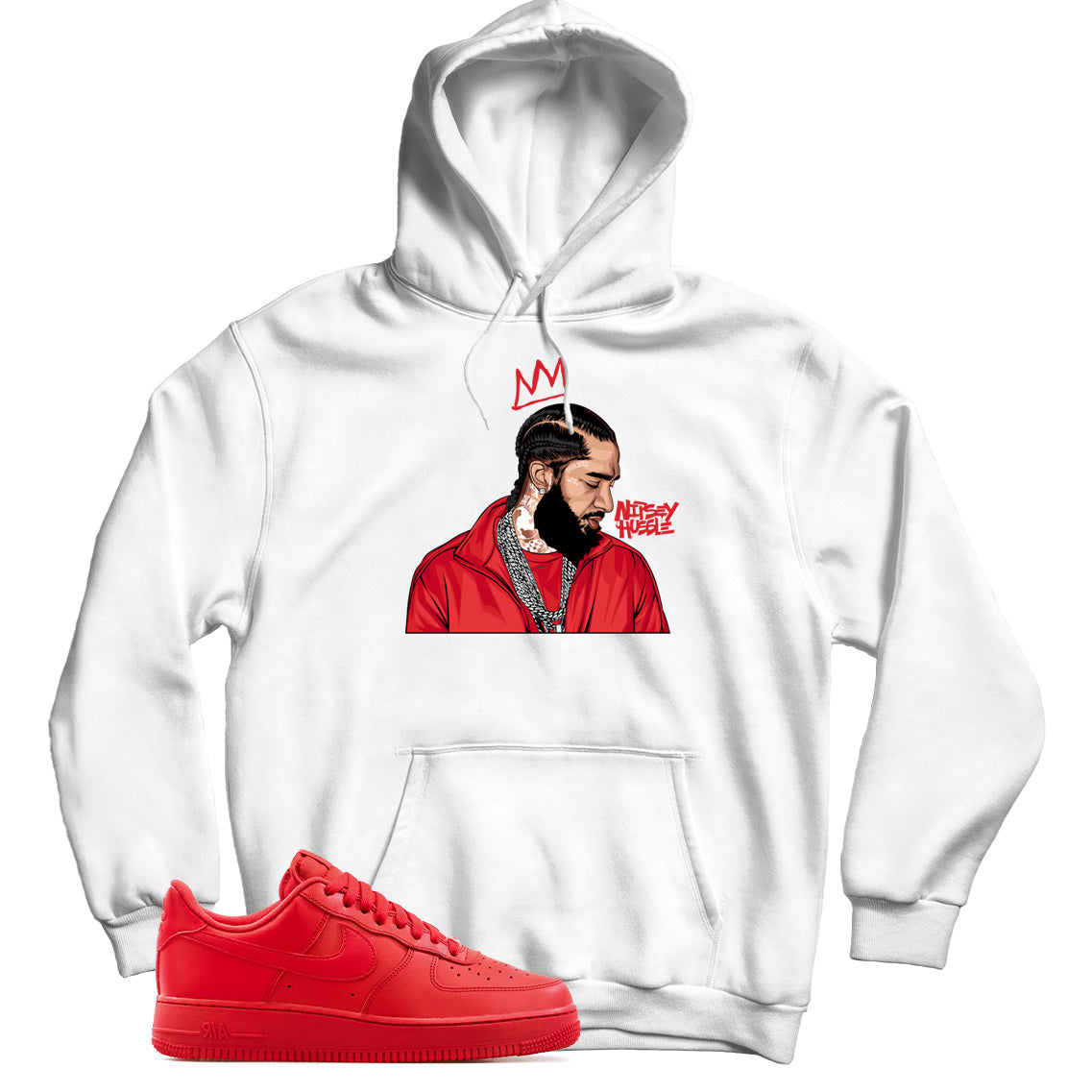 Air Force 1 Low Triple Red hoodie