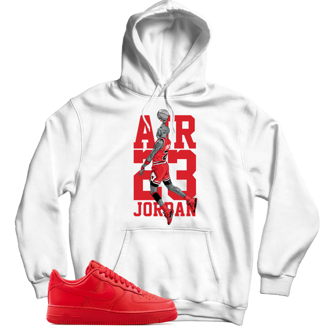 Air Force 1 Low Triple Red hoodie