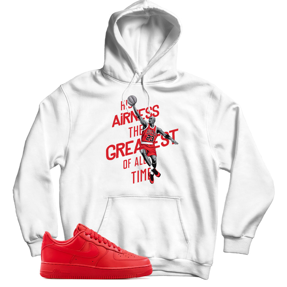 Air Force 1 Low Triple Red hoodie