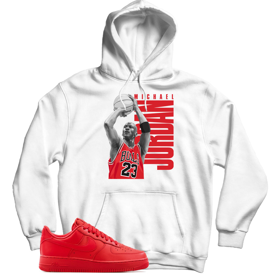 Air Force 1 Low Triple Red hoodie