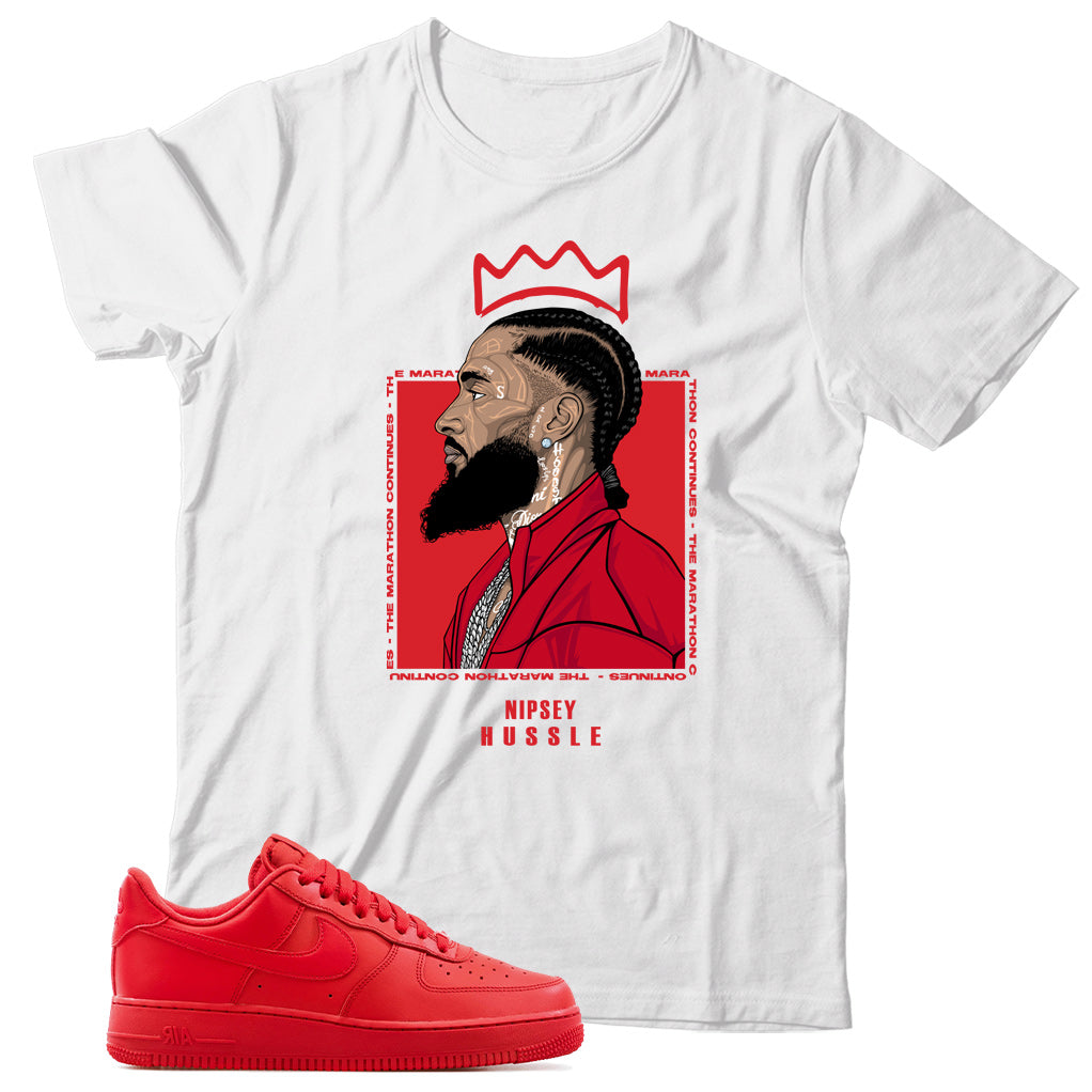 Air Force 1 Low Triple Red Shirt