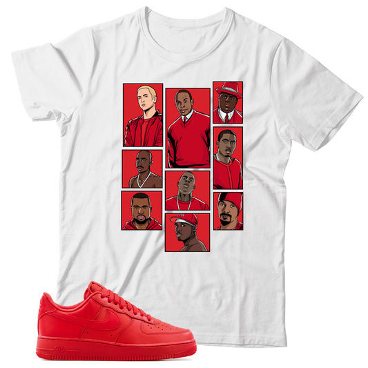 Air Force 1 Low Triple Red Shirt