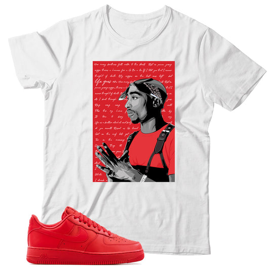 Air Force 1 Low University Triple Red Shirt