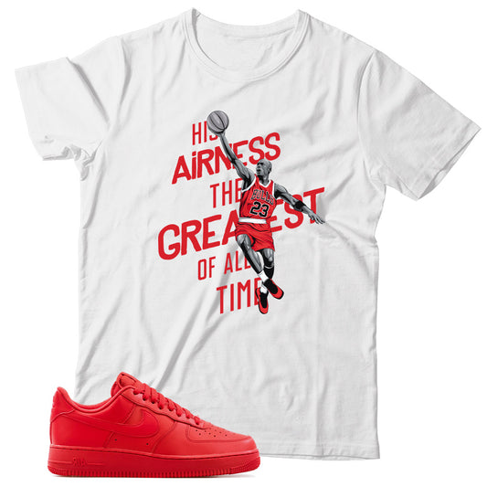 Air Force 1 Low University Triple Red Shirt