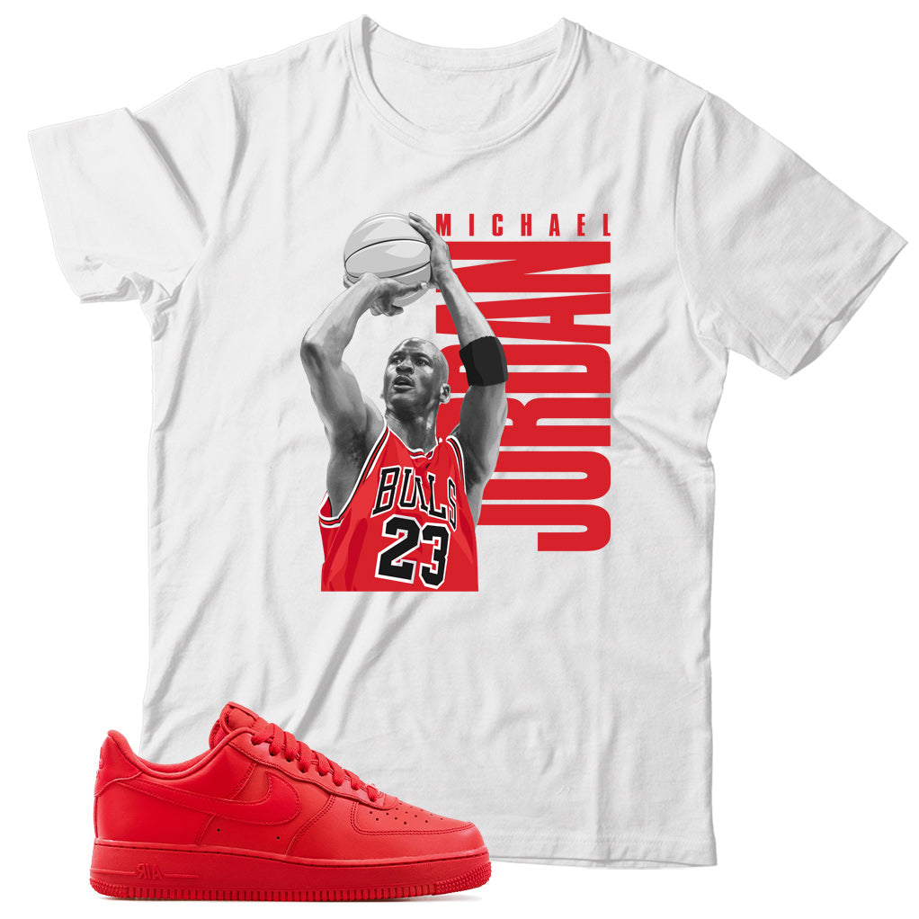 Air Force 1 Low Triple Red Shirt