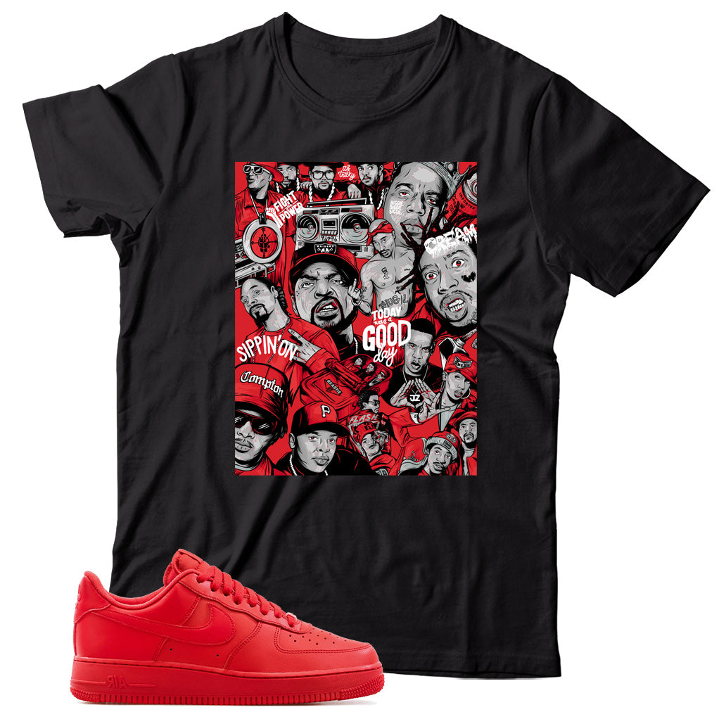 Air Force 1 Low Triple Red Shirt