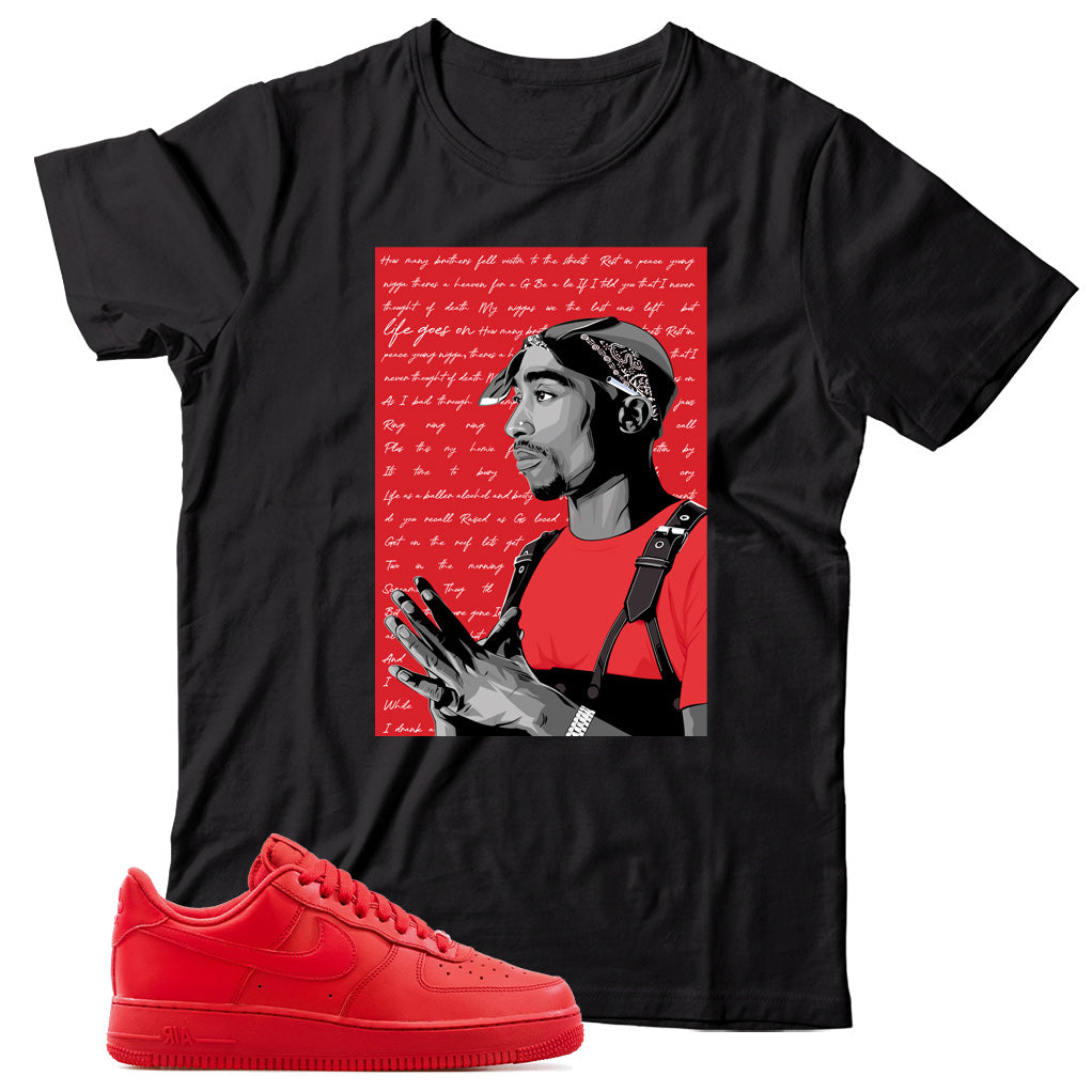 Air Force 1 Low University Triple Red Shirt