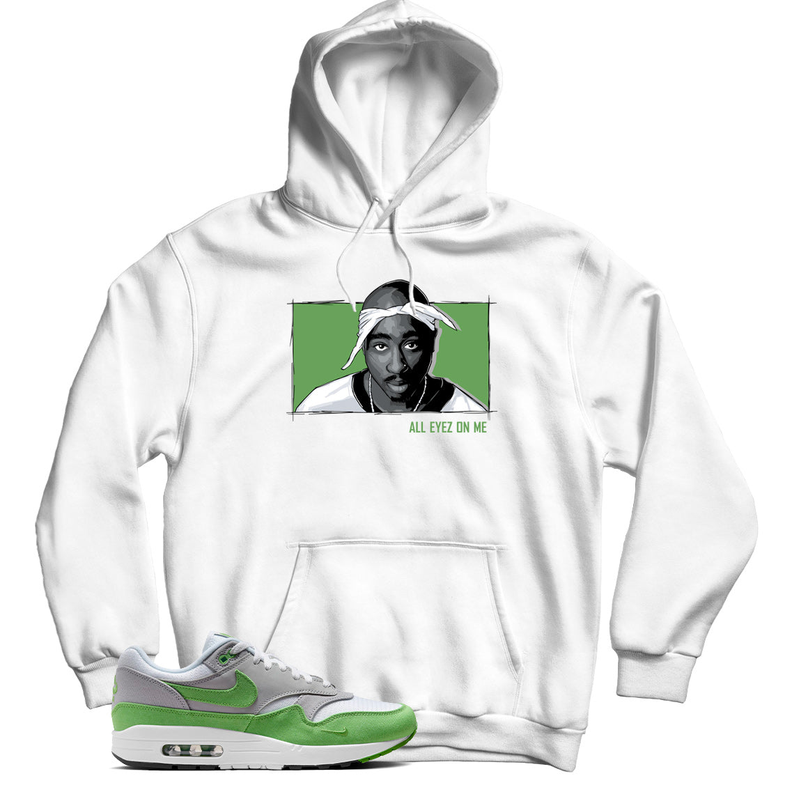 Hoodie Match Air Max 1 Patta Chlorophyll