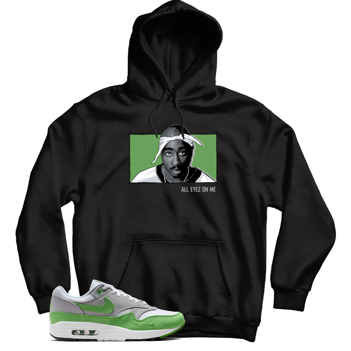 Hoodie Match Air Max 1 Patta Chlorophyll