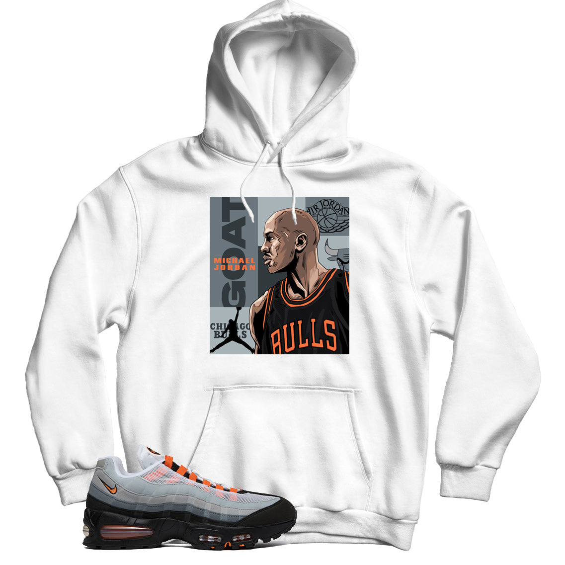 Air Max 95 Bright Mandarin hoodie