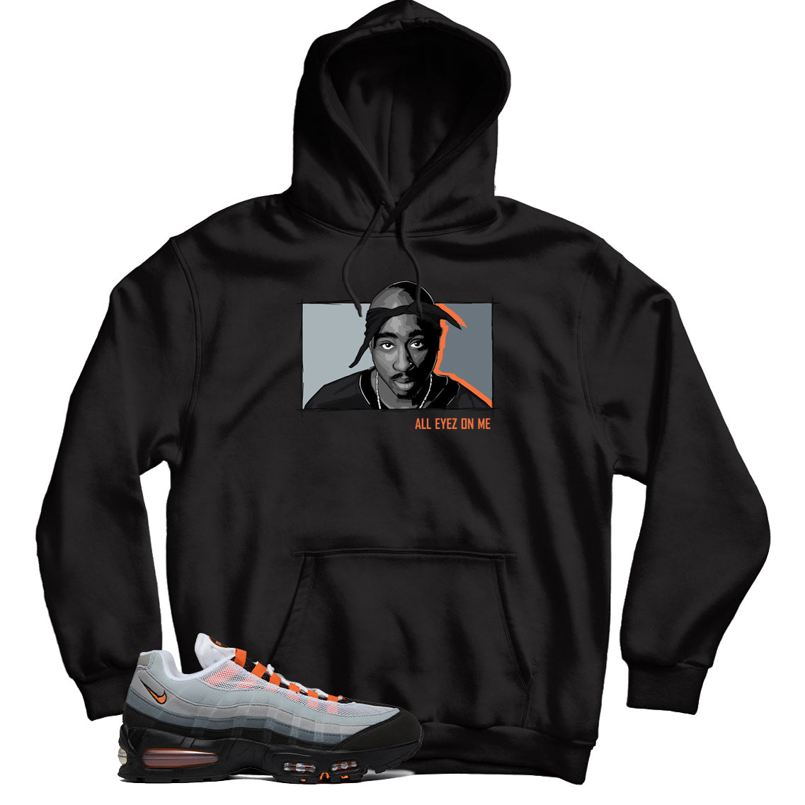 Air Max 95 Bright Mandarin hoodie