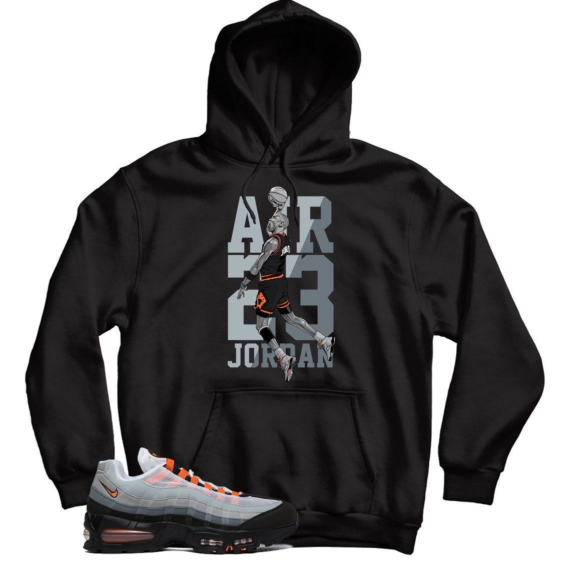 Air Max 95 Bright Mandarin hoodie