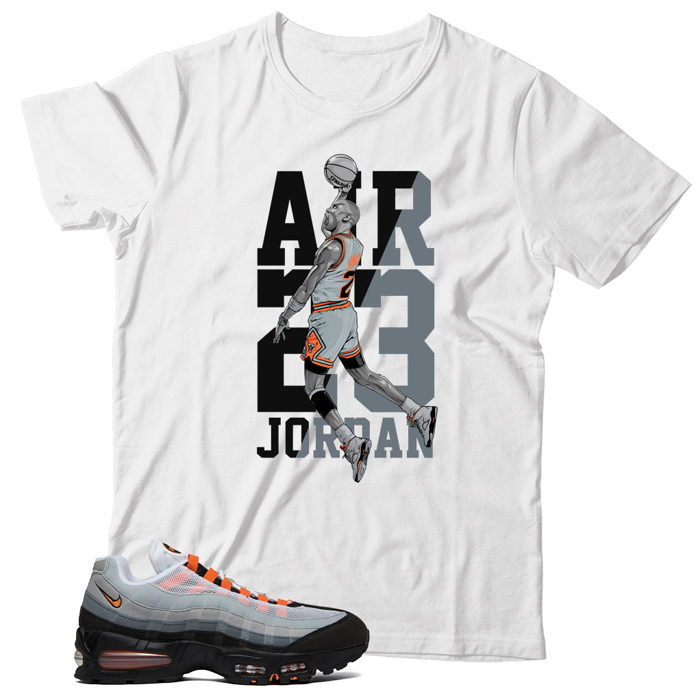 Air Max 95 Bright Mandarin shirt