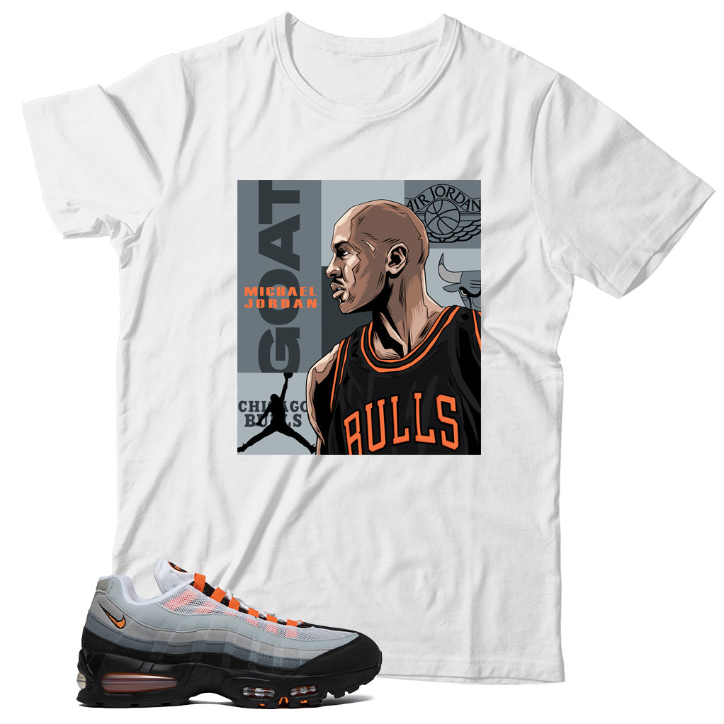 Air Max 95 Bright Mandarin shirt