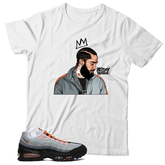 Air Max 95 Bright Mandarin shirt