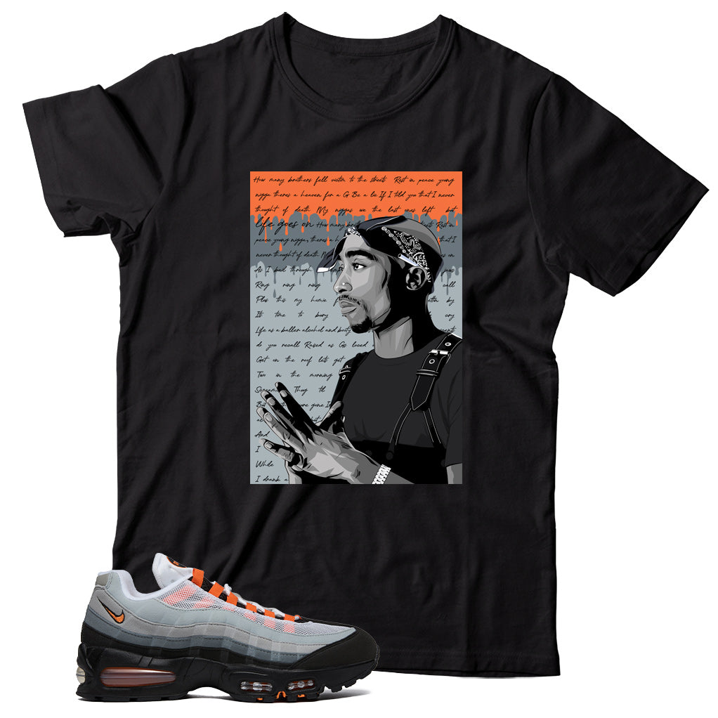 Air Max 95 Bright Mandarin shirt