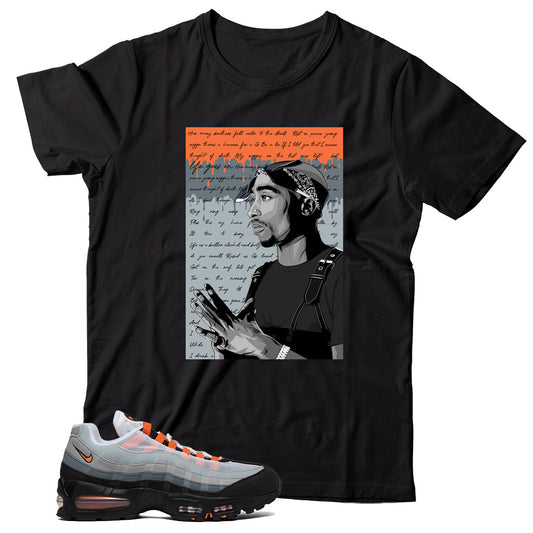 Air Max 95 Bright Mandarin shirt