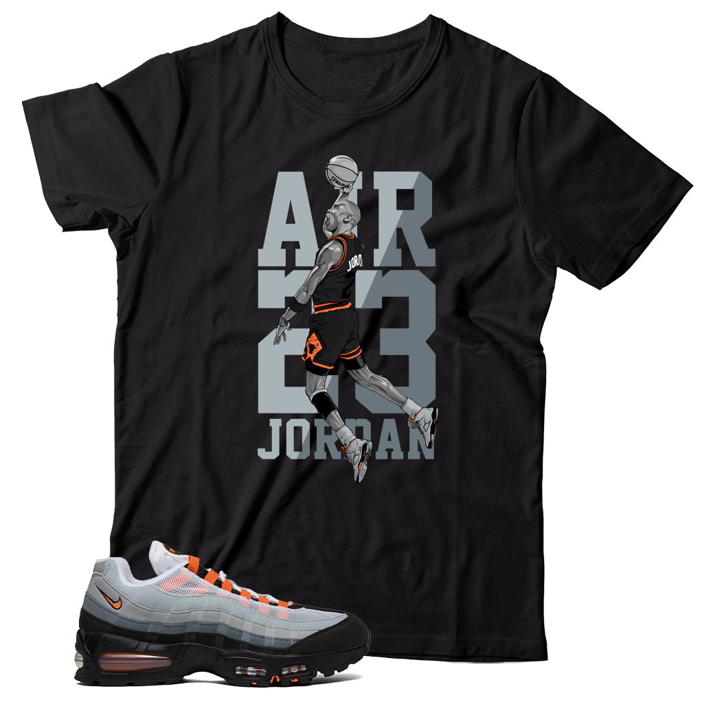 Air Max 95 Bright Mandarin shirt