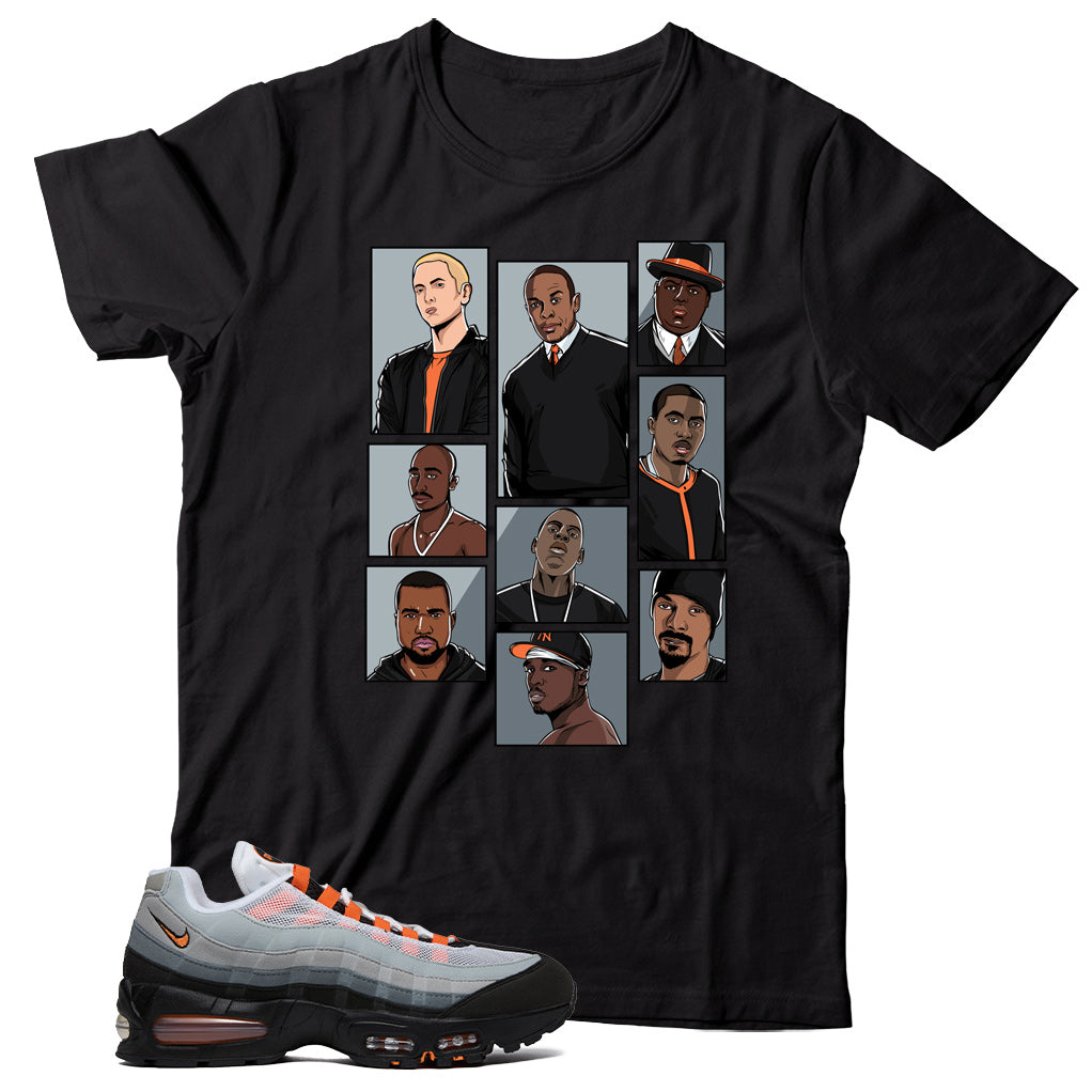 Air Max 95 Bright Mandarin shirt