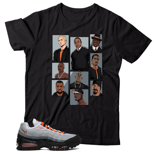 Air Max 95 Bright Mandarin shirt