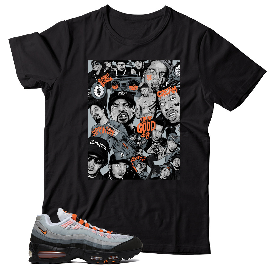 Air Max 95 Bright Mandarin shirt