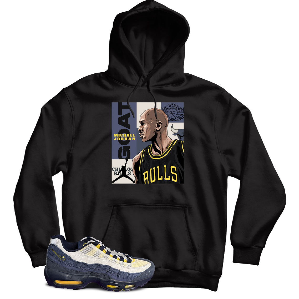 Air Max 95 Eric Koston Obsidian Speed Yellow hoodie