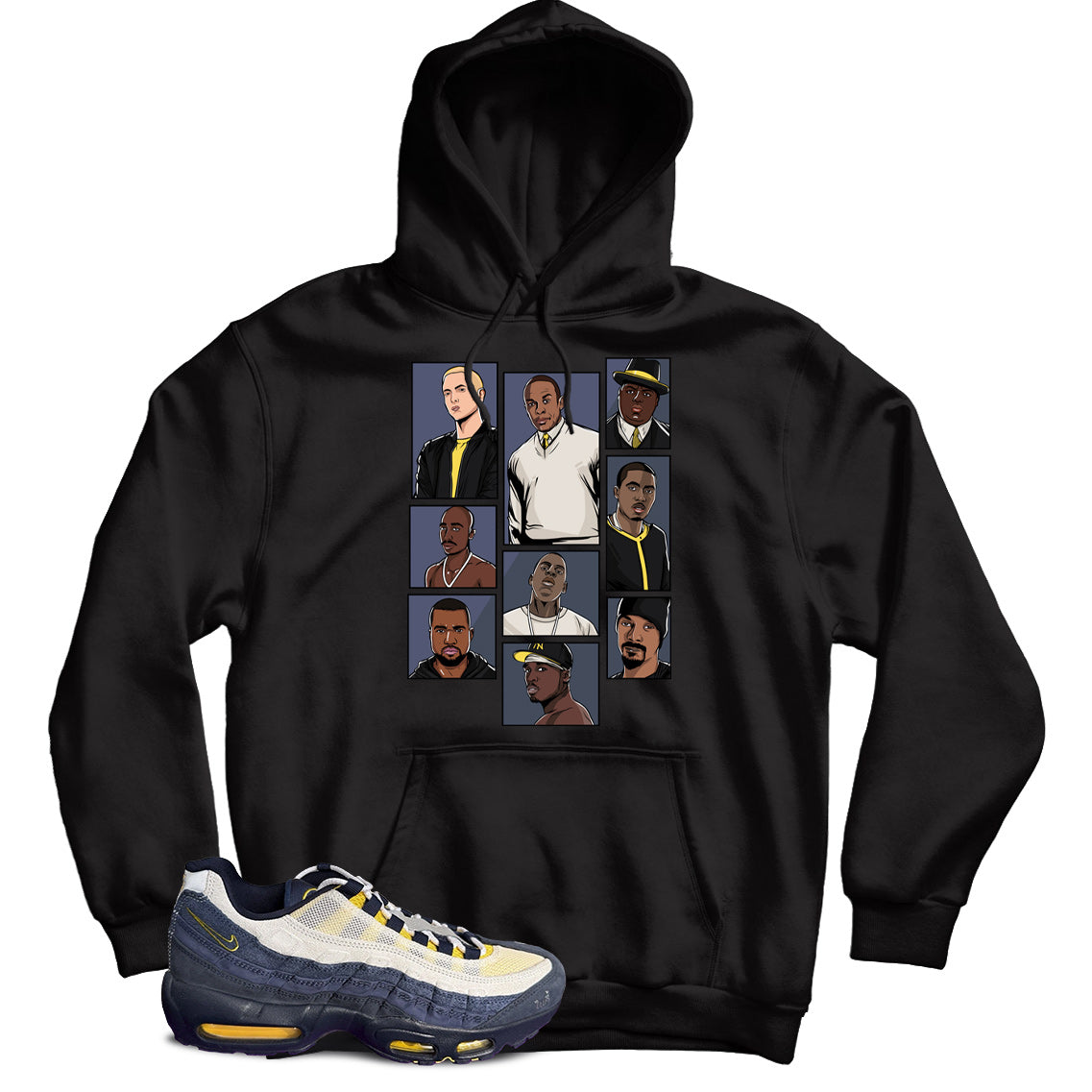 Air Max 95 Eric Koston Obsidian Speed Yellow hoodie