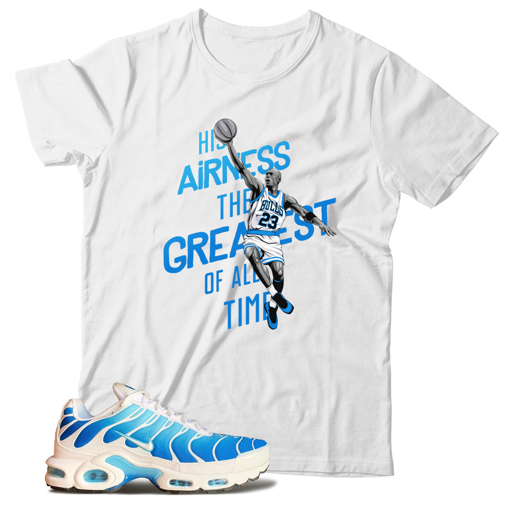 Air Max Plus Battle Blue shirt