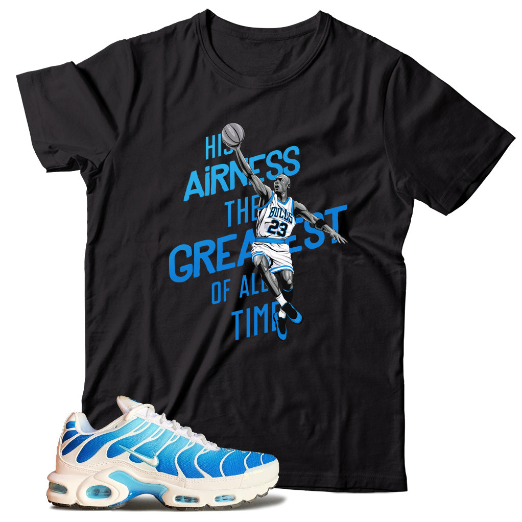 Air Max Plus Battle Blue shirt