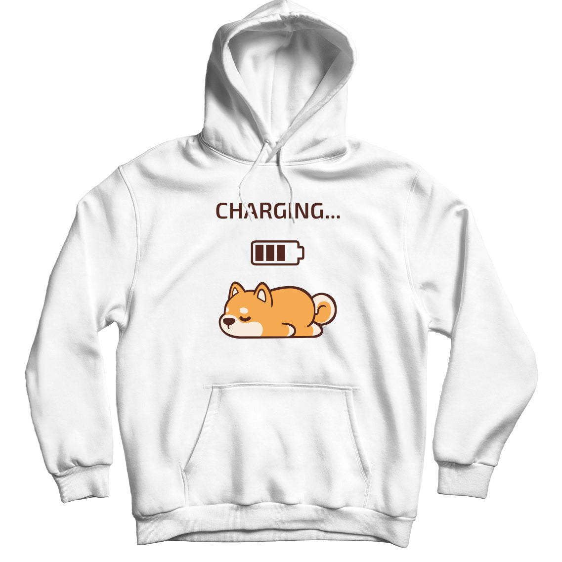 charging dog hoodie