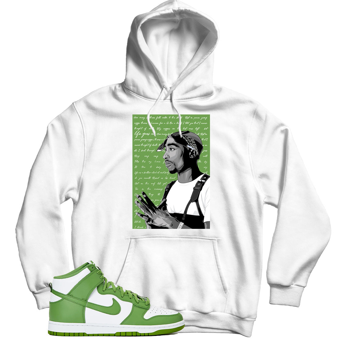 Dunk High Chlorophyll hoodie